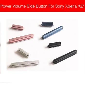 1 комплект странични бутони за хранене и регулиране на силата на звука за Sony Xperia XZ1, преминете на увеличаване/ намаляване на звука, Резервни части за ремонт на страничните клавиатури
