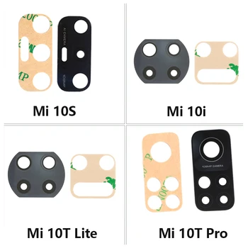 10 бр. за задната камера Xiaomi Mi 10T Pro Lite 10S 10i, стъклени лещи със самозалепваща стикер, рамки за мобилни устройства Xiaomi Xiami