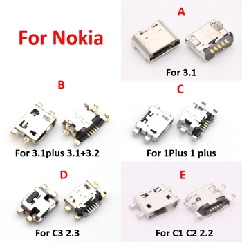 10шт Usb Зарядно Устройство Micro Charging Doct Порт Конектор За Nokia 1 Plus 1Plus 3.1 3.1 Plus C1 C2 2.2 3.1 + 2.1 C3 2.3 Включете TA-1080
