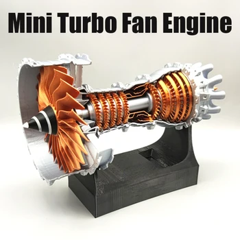 150 + мини-турбовентиляторный двигател, да се съберат модел турбовентиляторного на двигателя на самолета, със собствените си ръце да се направи Електрическа Научен експеримент, Плюшени дисплей, Подарък