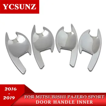 2016-2019 За Mitsubishi Pajero Sport Аксесоари и хромирани вложки за врати дръжки на Mitsubishi Montero Pajero Sport 2019 Ycsunz