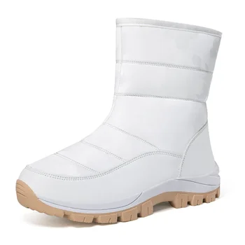 2023 нова зимни обувки Улични зимни обувки на платформа Easy топла изкуствена кожа Водоустойчива устойчива на плъзгане Ежедневни Кръгла глава плюшен
