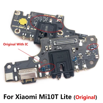 5 бр./лот, докинг станция за зарядно Micro USB порт за зареждане, гъвкав кабел с микрофон за Xiaomi Mi 10T Lite, резервни части