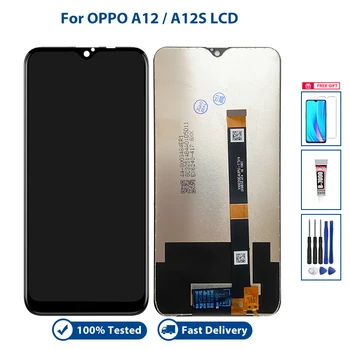 6,2 инча За Oppo A12 A12S CPH2083 CPH2077 LCD дисплей С touch Screen Digitizer В Събирането на Подмяна на Черно Patalla с Безплатни Подаръци