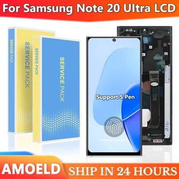 AMOLED LCD Дисплей С Панел За SAMSUNG Note 20 Ultra LCD N985 N985F Дисплей Със Сензорен Екран Дигитайзер В Събирането на Замяна