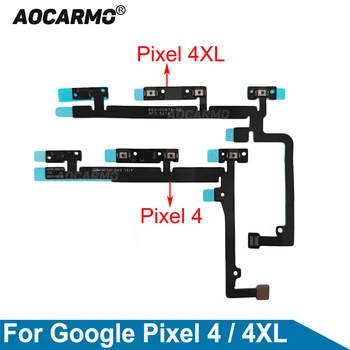 Aocarmo за Google Pixel 4 XL 4XL Бутон за включване/изключване на звука Гъвкав кабел За ремонт, Резервни части