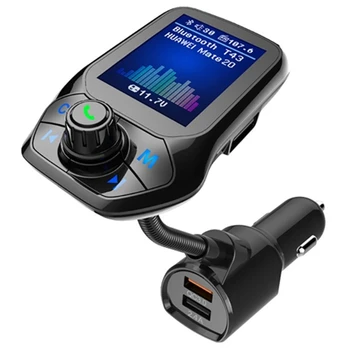 Bluetooth 5,0 FM Трансмитер Авто USB MP3 Плейър Безжично хендсфри Автомобилен Аксесоар С QC3.0 Автомобилна Бързо Зареждане