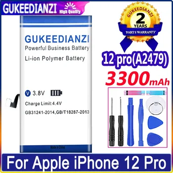 GUKEEDIANZI 12 Pro (A2479) на Взаимозаменяеми Батерия от 3300 mah За Apple iPhone 12 Pro 12Pro Батерии за Телефони + Инструменти