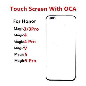 Magic5Pro Външен Екран За Huawei Honor Magic V 5 4 3 Pro Тъчпад LCD Дисплей Предната със Стъклен Капак Ремонт, Смяна на Части ЗЗД
