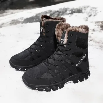 PARZIVAL 2023 Зимни Мъжки Военни Тактически Обувки Мъжки Туристически Обувки са Водоустойчиви Топли Мъжки Обувки За Тренировки По скално катерене Работа Защитни Обувки