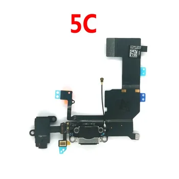 USB порт за зареждане на Гъвкав кабел, зарядно устройство, конектор за ремонт на съединителната платка за iphone 5C, Резервни части