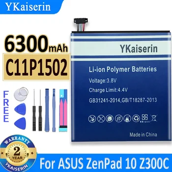 YKaiserin 6300 ма C11P1502 Батерия За ASUS ZenPad 10 ZenPad10 Z300C Z300M Z300CG Z300CL P023 P01T 10,1 Батерия + Инструменти