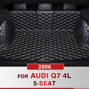 Автоматично Подложка За Багажника С Пълно Покритие За Audi Q7 5-Местен 4l 2006 Анти-Мръсна Кола Подложка За Багажника Карго Подложка Аксесоари За Защита на Интериора