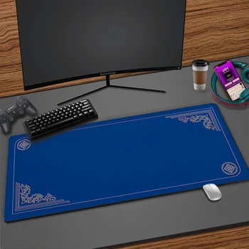 Геймърска подложка за мишка Blue Art HD Print Голяма подложка за мишка XXL Тенис на мат за геймъри Украса desktop Lock Edge Големи постелки Mause 100x50 см
