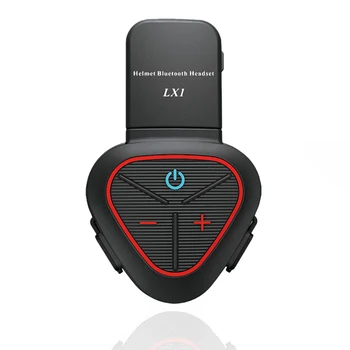 Годишен мотоциклет шлем LX1, Специална Bluetooth слушалки, Преносими слушалки CVC Smart с шумопотискане в храна за вкъщи, червена