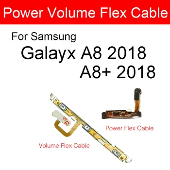 Гъвкав захранващ кабел и да Регулирате силата на звука За Samsung Galaxy A8 A8 + Plus 2018 A530 A530F A730 A730F Вкл Изкл Страничен Бутон за Управление на Гъвкава Лента