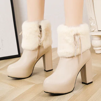 дамски модни зимни обувки AA4 11