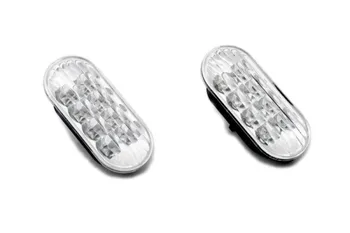 Двойката странични габаритных лампи с прозрачни лещи и бели светодиоди за vw Polo 9N2/9N3 Polo 9N