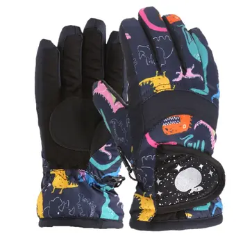 Детски зимни ски унисекс ръкавици, детски ръкавици, улични водоустойчиви топли ръкавици, ръкавици за каране на сноуборд в студено време, за момчета и момичета