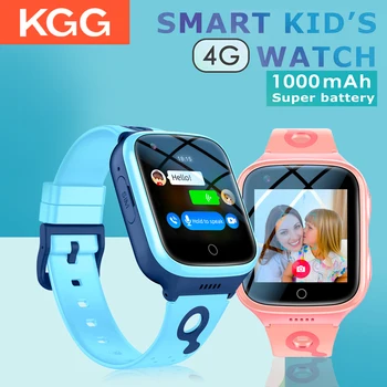 Детски часовник K9 4G с батерия 1000 mah, телефон за видеоразговори, часовник с GPS, Wi-Fi, монитор за обратно повикване SOS, умни часовници, подаръци за деца.