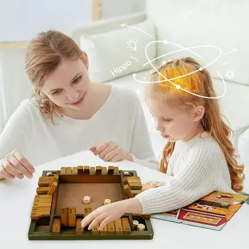 Дървени математически игри, игри за деца, възрастни семейна клас домашно парти или кръчма Настолни математически игри за забавление