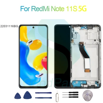 За RedMi Note 11S 5G Подмяна на екрана на Дисплея 2400*108022031116BG За RedMi Note 11S 5G Сензорен LCD-Дигитайзер