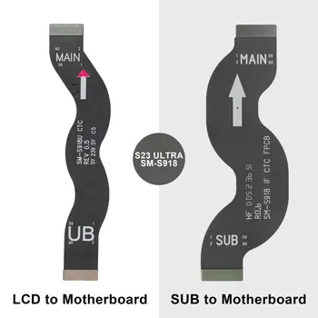 За Samsung Galaxy S23 Ultra SM-918 LCD дисплей и порт за зареждане Конектор на дънната платка Гъвкав кабел Лента Ремонт на детайл