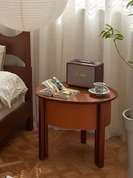 Италианска лека луксозно нощно шкафче Италианско семейство хол кутия за съхранение на гардероб за съхранение на въртяща се масичка за кафе
