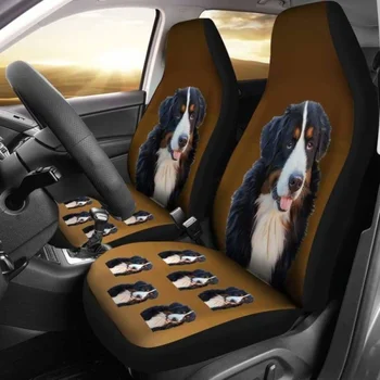 Калъфи за автомобилни седалки Bernese Mountain Dog Комплект от 2 универсални защитни покривала за предните седалки