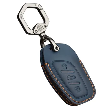 Кожен калъф за Дистанционно на Ключа на Автомобила Калъф за ключове MG MG6 ZS HS EV EZS EHS mg3 gs mg7 GT 2015 2016 2017 2018 2019 2020