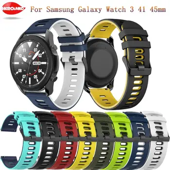 Меки силиконови въжета за Samsung Galaxy Watch 3 41 мм 45 мм Взаимозаменяеми гривна за Xiaomi Amazfit Youth Bip Аксесоари за гривна