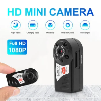 Мини камера 1080P HD WiFi Домашен монитор Сигурност в закрито Видеонаблюдение Камера за нощно виждане Аудио Видео