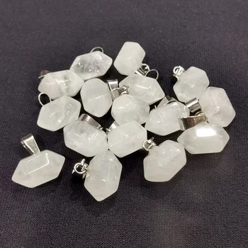 Модни 24шт висулки от естествени камъни под формата на кристали за изработка на бижута, аксесоари за подарък на Едро Безплатна доставка