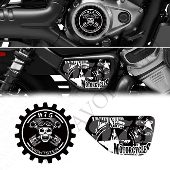 Мотор Harley Davidson Nightster 975 RH975 RH 975 Резервоар Тампон Протектор Стикер Стикер на Купето Крило на Изпускателната Тръба 2022 2023