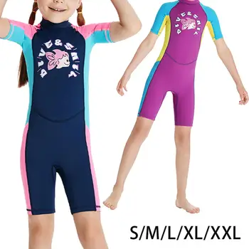 Неопрен за момичета, бързо съхнещи детски бански костюми за гмуркане, за плуване с кану и каяк