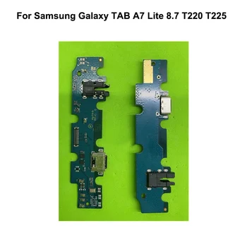 Нов Тестван За Samsung Galaxy TAB A7 Lite 8,7 T220 T225 USB Зарядно устройство, Порт За зареждане на Микрофона Такса модул Микрофон Гъвкав Кабел A 7 Lite