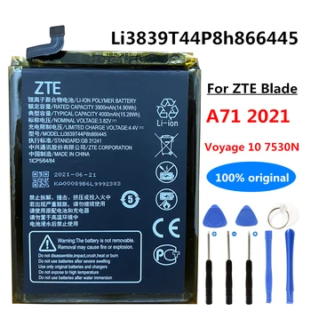 Нова оригинална батерия на мобилен телефон Li3839T44P8h866445 4000 ма за ZTE Blade A71 2021, Voyage 10 7530N