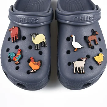 Нови Дизайнерски бижута за обувки с красиви животни, Суши, Пой-Спам, амулети за обувки с крокодили, гривна 