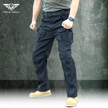 Нови мъжки тактически панталони IX4, dr. непромокаеми панталони-карго, дишащи панталони с много джобове, ветроупорен ловни панталони