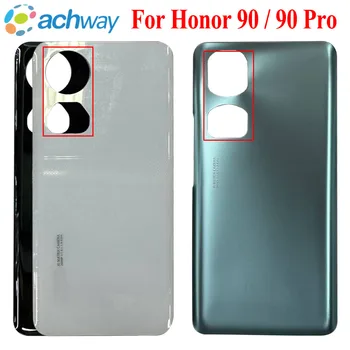 Новост за Huawei Honor 90 REA-AN00 Капак на отделението за батерията на Задната със Стъклен Капак, За да Honor90 Корпус на задната врата За Честта На 90 Pro Задната със Стъклен капак