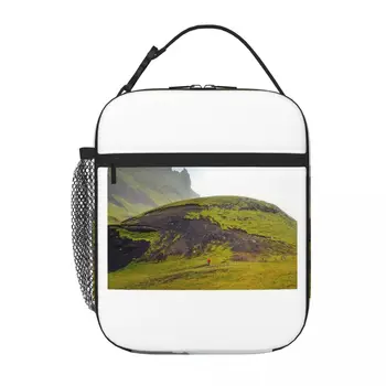 Обяд-бокс с пейзаж от Южна Исландия, чанта за обяд, детска чанта за обяд