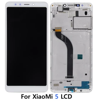 Оригинален LCD екран 5,7 инча за Xiaomi Redmi 5, сензорен LCD панел, дигитайзер, дисплей В събирането, Резервни части, с рамка