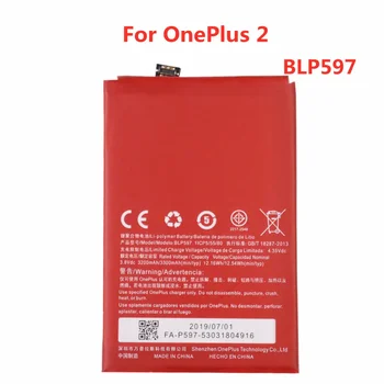 Оригинална батерия на телефона BLP597 3300 mah за OnePlus 2 A2001 Висококачествени сменяеми батерии Bateria 