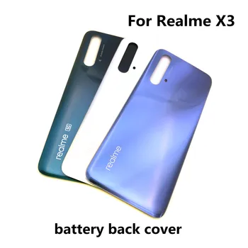 Оригиналната Капак на Отделението за батерията За OPPO Realme X3 RMX2142 RMX2081 RMX2085 RMX2083 Стъклена Делото на Телефона Задната част на Врата + Лепило