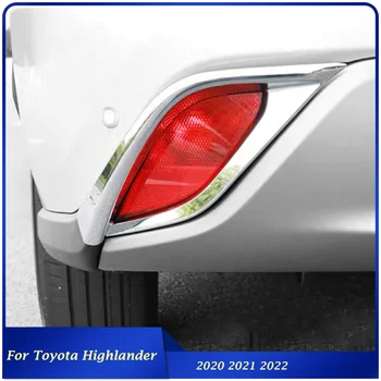Оформление на автомобила за Toyota Highlander 2020 2021 2022 Материал ABS Задни задни противотуманный фенер апликации фарове за мъгла фарове Рамка на капака
