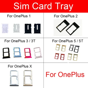 Притежателят на тавата за SIM-карти Гъвкав кабел за Oneplus 1+1 2 3 3T 5 5T X четец за sim-карти Слот за карти с Памет, Адаптери за контакти Ремонт, Резервни Части