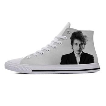 Прохладна Лятна мода Горещи Висококачествени Забавни маратонки и Ежедневни обувки за Мъже, Жени Поп Фолк Рок Музиката на Боб Дилън Класическа Настолна обувки