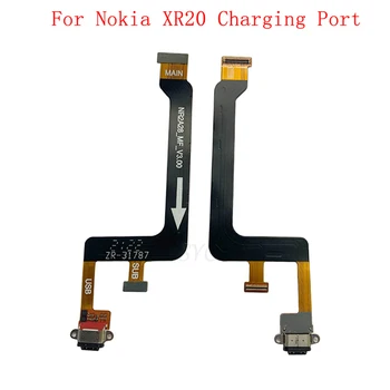 Такса конектор, USB порт за зареждане на Nokia XR20 Жак за зареждане Гъвкав кабел, резервни Части за ремонт на
