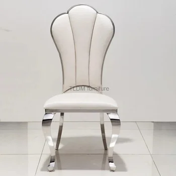 Трапезни столове с Европейските табли, Луксозно обзавеждане за хол, Произведено по поръчка Кожен стол за прием на гости, Модерна маса за хранене, стол за ресторант U