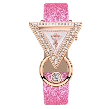 Триъгълни часовници за жени 2024, нови модни луксозни часовници с диаманти, дамски кварцови часовници на ниски цени reloj para mujer